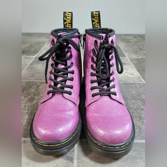 DR. MARTENS 1460 GLITTER J BOOTS. - Picture 4 of 10